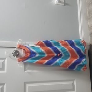 Multi Colored Summer Sleeveless Dress